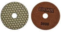 Алмазные гибкие шлифовальные круги EHWA Hexagonal Pads 7-STEP №3000 100D